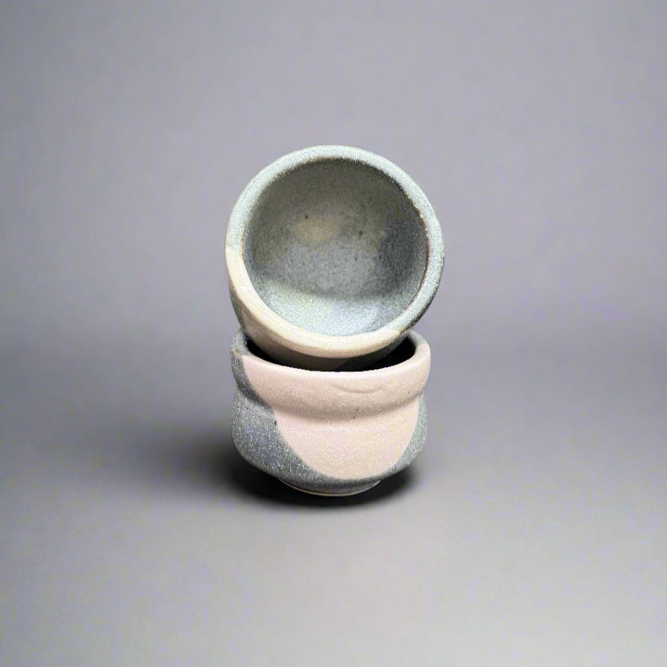 Shino Bamboo-shaped Sake Cup