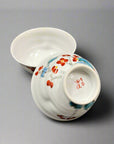 Kutani-ware Begonia Bowl Pair