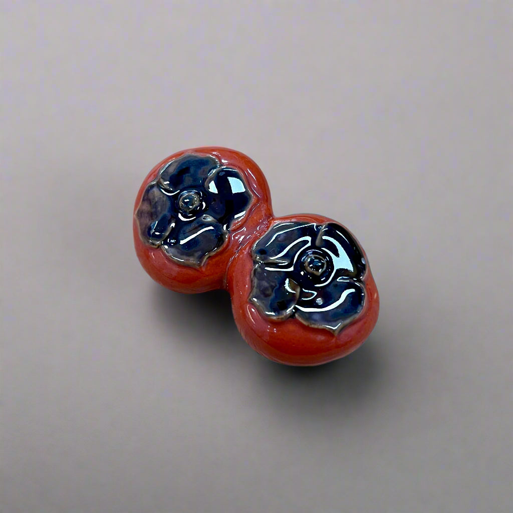 Mino-ware Chopstick Rest - Persimmon