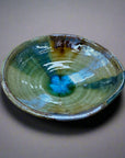 Fukui Craft Tri-Colour Glazed Deep Plate