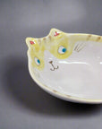 Fukui Craft Smiling Cat-Shaped Bowl