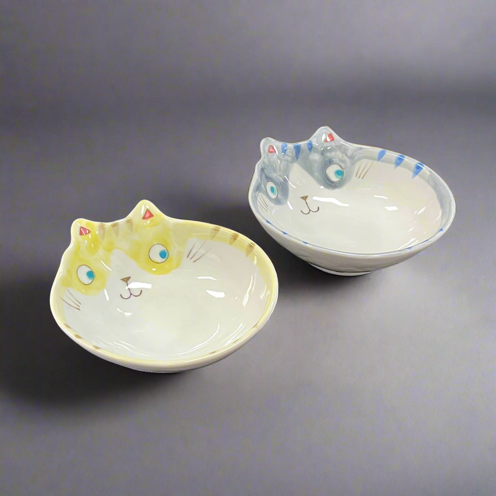 Fukui Craft Smiling Cat-Shaped Bowl