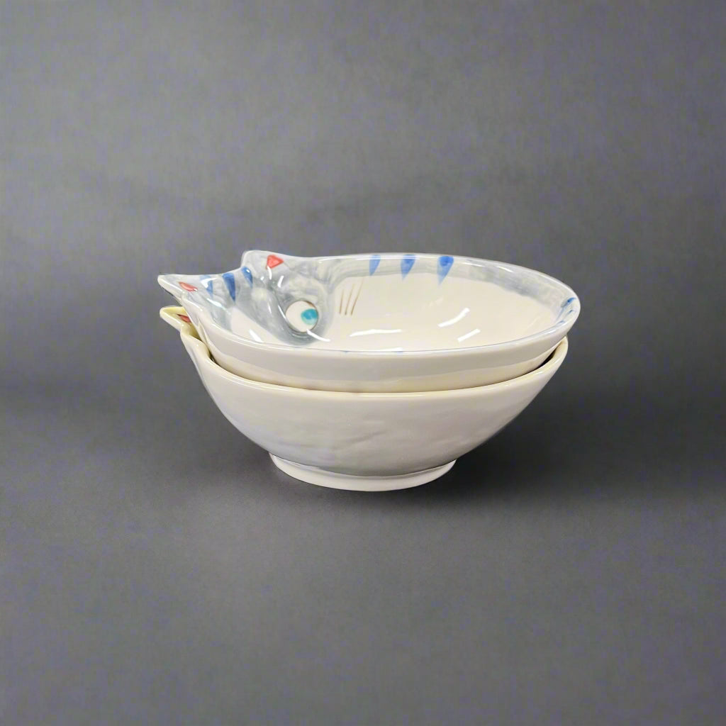 Fukui Craft Smiling Cat-Shaped Bowl
