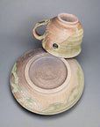 Shigaraki-ware Mug & Saucer Brown Glaze 180ml