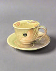 Shigaraki-ware Mug & Saucer Brown Glaze 180ml