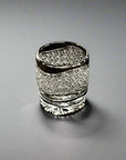 Toa Glass Whisky Glass Edo Kiriko by Satoshi Nabetani - Haine 波音 (Black)