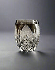 Edo Kiriko Crystal Whisky Glass by Kaito Nabetani - Kokka 黒華 (Black)