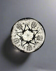 Edo Kiriko Crystal Whisky Glass by Kaito Nabetani - Kokka 黒華 (Black)