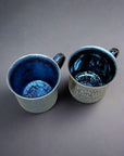 Asahido Silver Flower Tenmoku 銀耀天目 Mug by Hashimoto