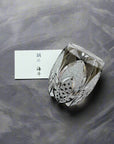 Edo Kiriko Crystal Whisky Glass by Kaito Nabetani - Kokka 黒華 (Black)