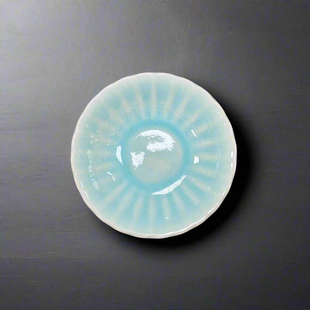 Fukui Craft Ice Blue Plate