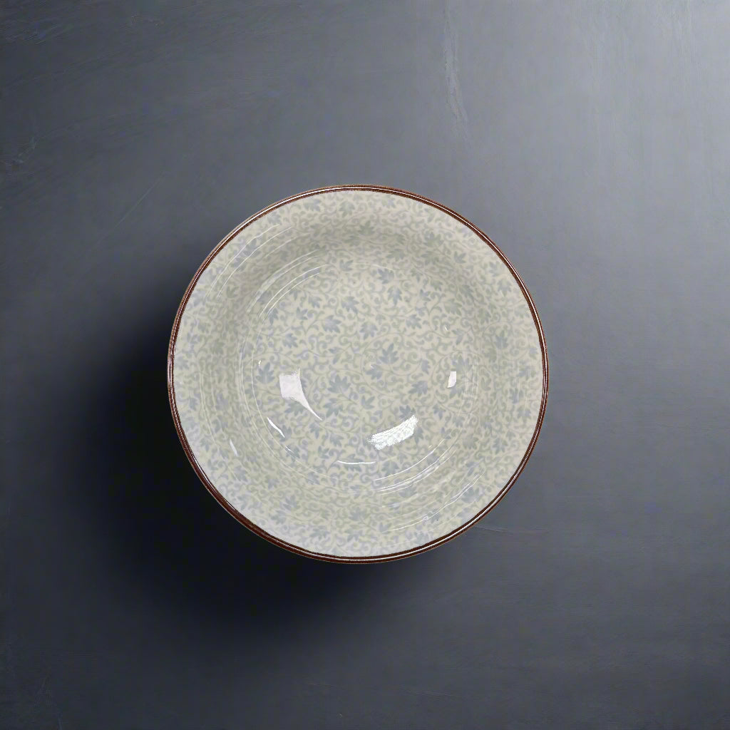 Vine Pattern Large Porcelain Bowl