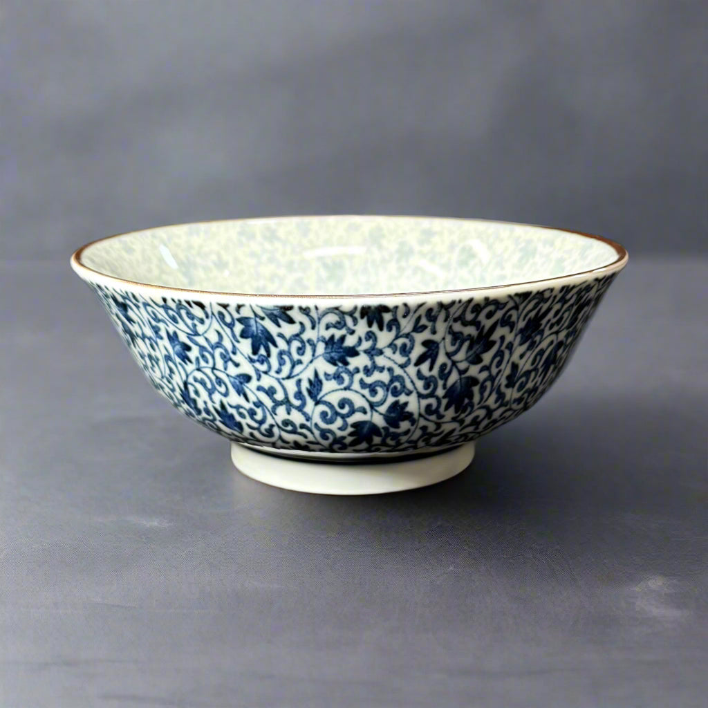 Vine Pattern Large Porcelain Bowl