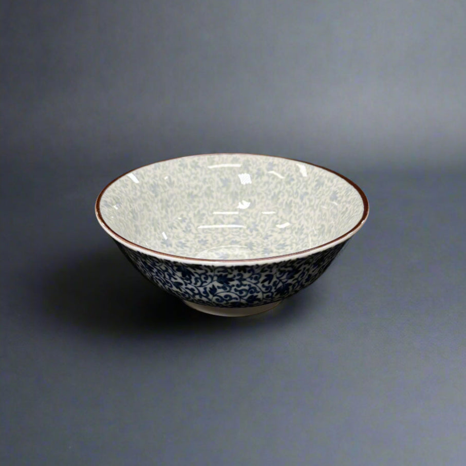 Vine Pattern Large Porcelain Bowl