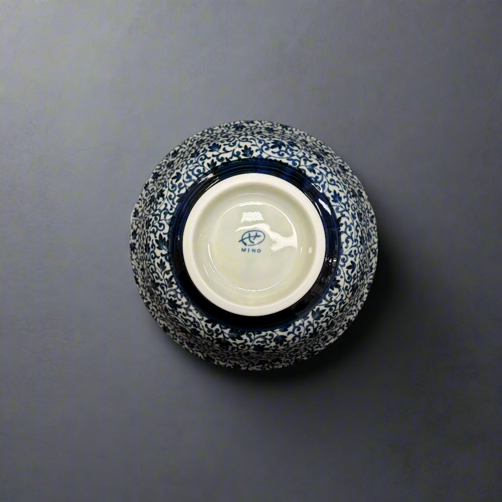 Vine Pattern Large Porcelain Bowl