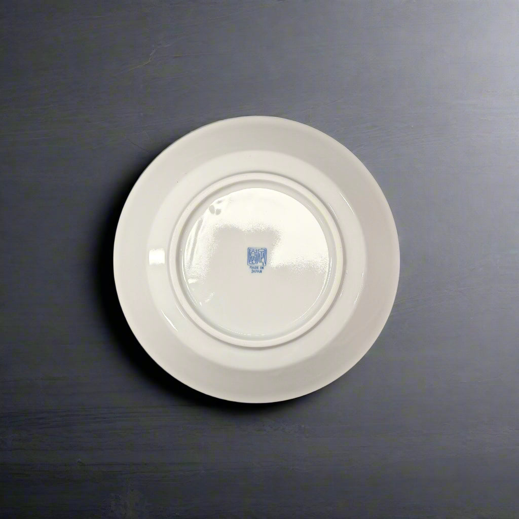 Mino-ware Blue Linear Stripe Deep Plate