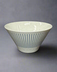 Blue Lines Off White Noodle Bowl