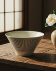 Blue Lines Off White Noodle Bowl