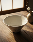 Blue Lines Off White Noodle Bowl