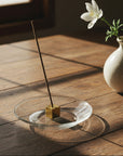 Kousaido Incense Holder Brass & Glass - Cube