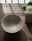 Mino-ware Grey Brushed Rice Bowl