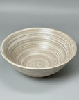 Mino-ware Grey Brushed Rice Bowl