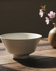 Mino Ware Ivory Cone-shaped Large Bowl