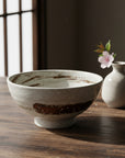 Red Brown Swirl Noodle Bowl