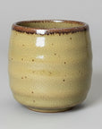 Mino-ware Barrel Shaped Green Teacup