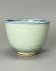Ofukai Soft Green Crackled Teacup