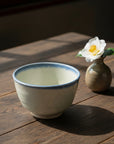 Ofukai Soft Green Crackled Teacup