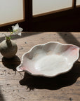 Sakura Shino Leaf-shaped Large Plate