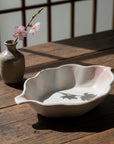 Sakura Shino Leaf-shaped Large Plate