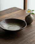 Kuro Yuteki Irregular Edge Large Plate