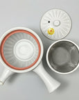 Mino-ware Powdered Chrysanthemum-Shaped Teapot