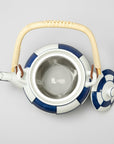 Arita-ware Indigo Ichimatsu Porcelain Teapot