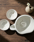Mino-ware Handcrafted Kohiki Cold Sake Set