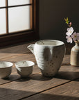 Mino-ware Handcrafted Kohiki Cold Sake Set