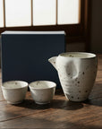 Mino-ware Handcrafted Kohiki Cold Sake Set