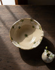 Green Glaze Camellia Pattern Bowl