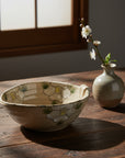 Green Glaze Camellia Pattern Bowl