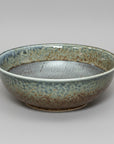 Mino-ware Indigo Drip Textured Flat Bowl