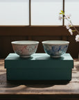 Seto-ware Blossom Harmony Bowl Pair