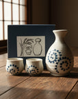 Mino-ware Octopus Vine Pattern Sake Set