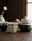 Mino-ware Black Cat Teaware Set