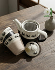 Mino-ware Black Cat Teaware Set