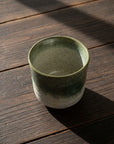 Oribe Crackle Green Glaze Teacup