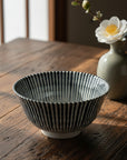 Mino-ware Blue Striped Small Bowl