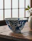 Hand-painted Blue Cat Noodle Bowl