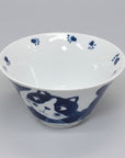 Hand-painted Blue Cat Noodle Bowl
